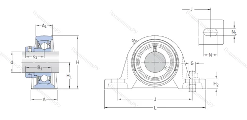 Подшипниковый узел SY 50 FM в Иркутске