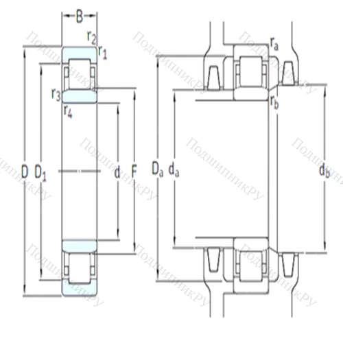 Подшипник роликовый радиальный NU 212ECM/HC 5C 3 от производителя  SKF