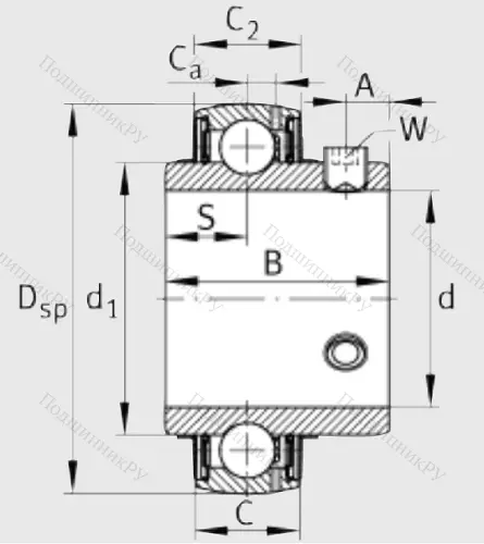 Корпусный подшипник UC 209 в Иркутске