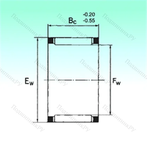 Подшипник игольчатый радиальный KZK 28x34x14