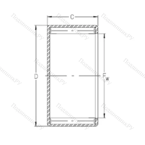 Подшипник игольчатый радиальный CSN 66