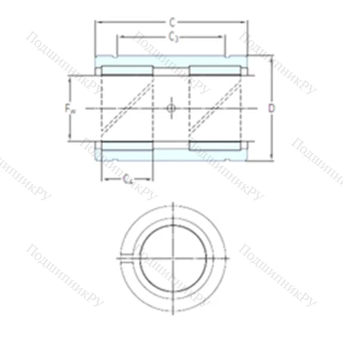 Подшипник скольжения линейный LPAR 20