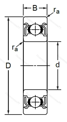 Миниатюрный шариковый подшипник 80018 К2С17 (608 ZZ) в Иркутске