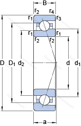 Подшипник 7007 ACE/HCP 4BVG 275