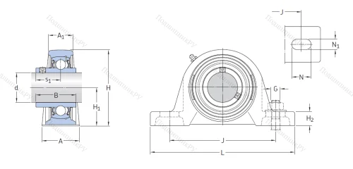Подшипниковый узел SY 40 TF в Иркутске