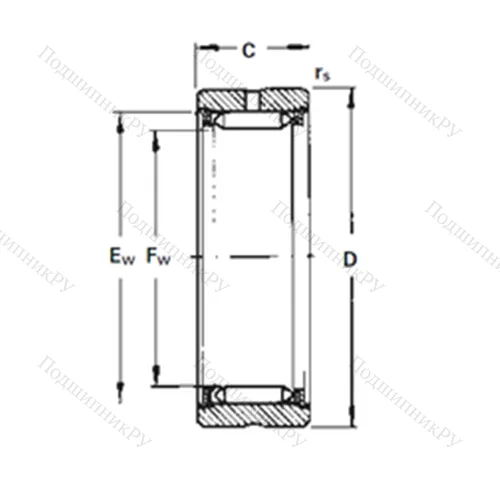 Подшипник игольчатый радиальный RNA 3080