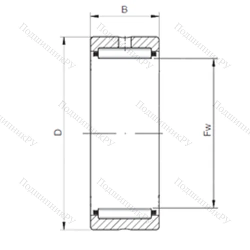 Подшипник игольчатый радиальный NK 30/20