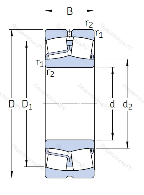 Сферический роликовый подшипник 23220 CC/W 33