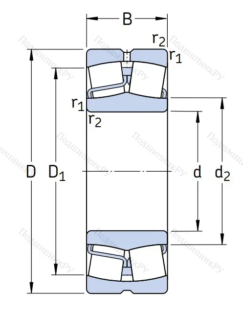 Сферический роликовый подшипник 22313 E/VA 405