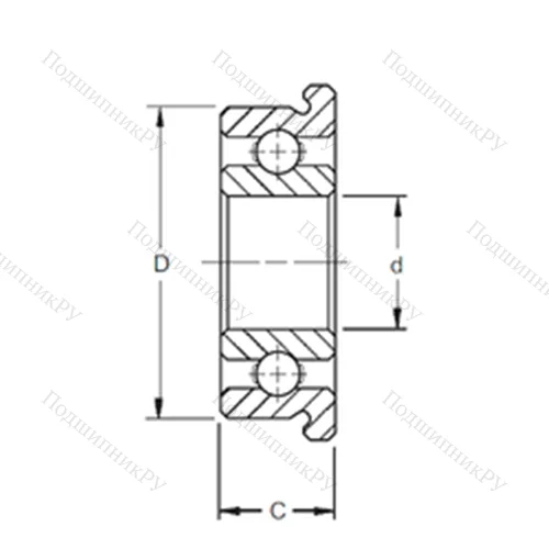 Подшипник шариковый радиальный MF 148