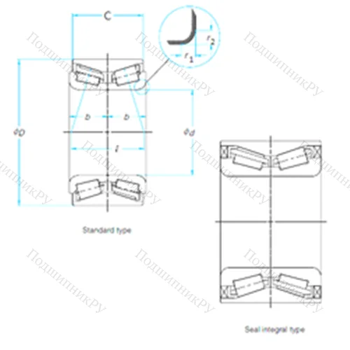 Подшипник роликовый радиально-упорный 805011C