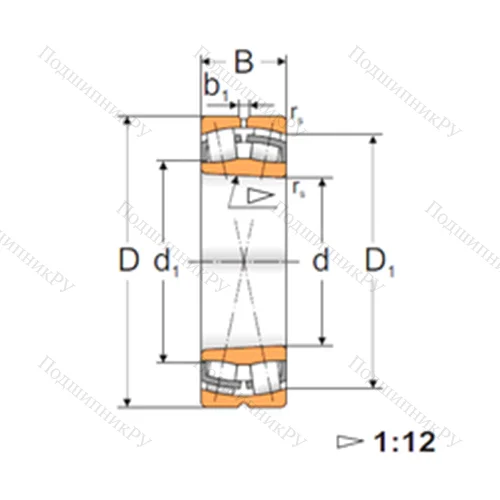 Подшипник роликовый радиальный самоцентрирующийся 22224 KW 33