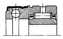Модификация подшипника 5-484804К2Л размер 20x37/42x30 от производителя  ГПЗ-3