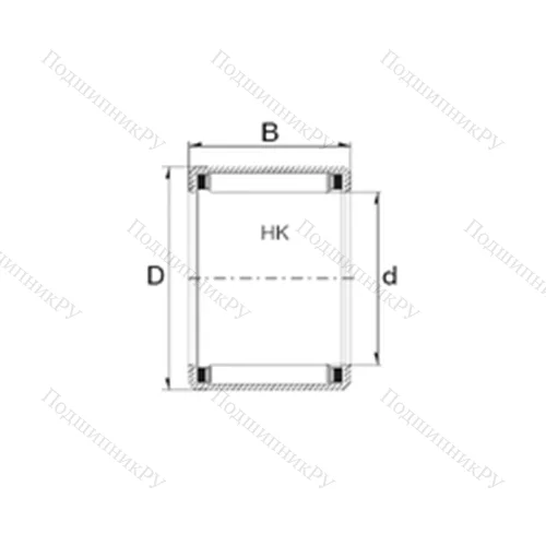 Подшипник игольчатый радиальный HK 0912