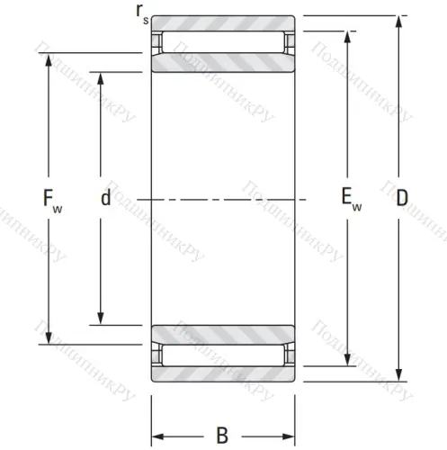 Игольчатый подшипник NAO 40x55x17 от производителя  KOYO