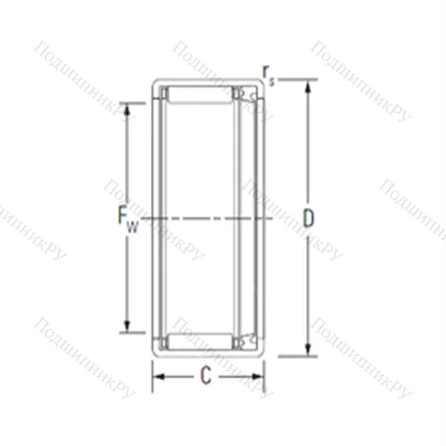 Подшипник игольчатый радиальный HK 3018RS