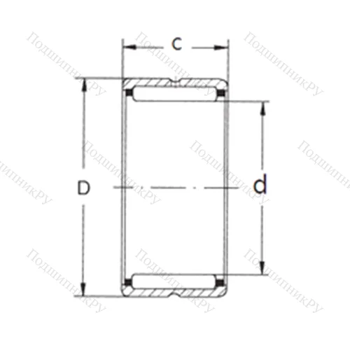 Подшипник игольчатый радиальный NK 80/25