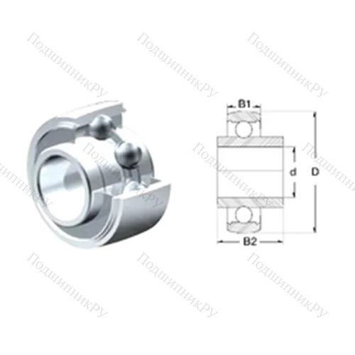 Подшипник шариковый радиальный SUC 205