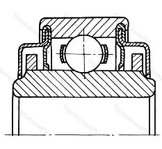 Модификация подшипника 76-770068КС15 размер 8x22x12,7