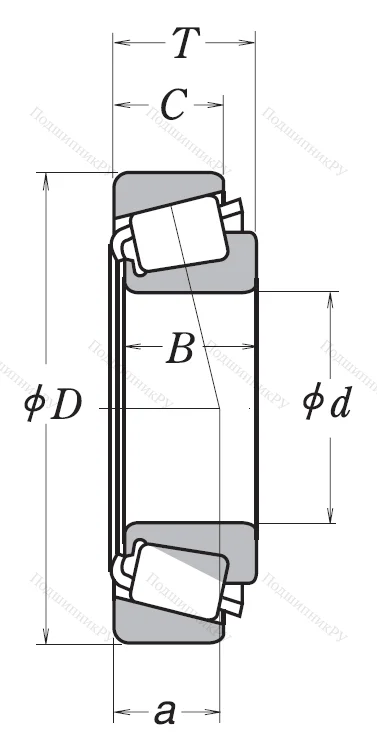 Конический роликовый подшипник HR 32010 XJ