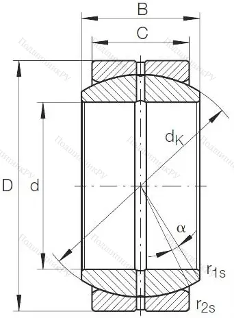 Шарнирный подшипник GE 25 DO