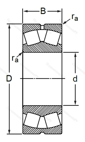 Сферический роликовый подшипник 53524 АН (22224 CW 33) в Иркутске