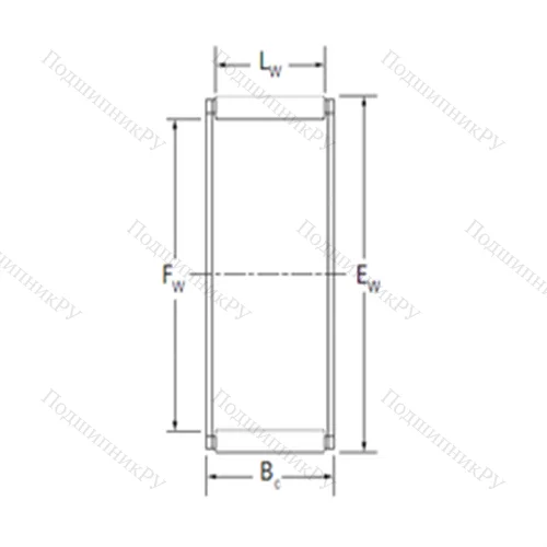 Подшипник игольчатый радиальный K 14X 20X 12BE