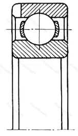 Модификация подшипника 5-940705 размер 25x52x12 от производителя  ГПЗ-4