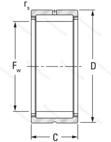 Игольчатый подшипник NK 12/12 A от производителя  KOYO