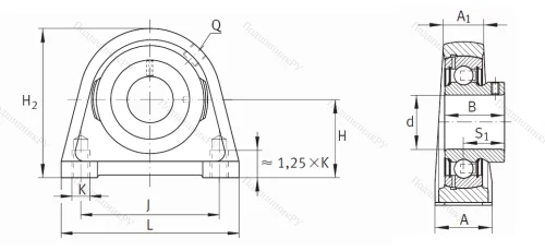 Подшипниковый узел PSHEY 30-XL-N в Иркутске