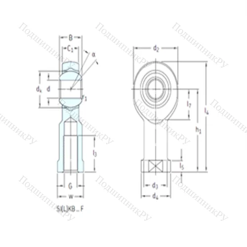 Подшипник скольжения сферический SILKB 14F