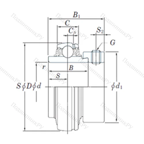 Подшипник шариковый радиальный NA 207 от производителя  KOYO