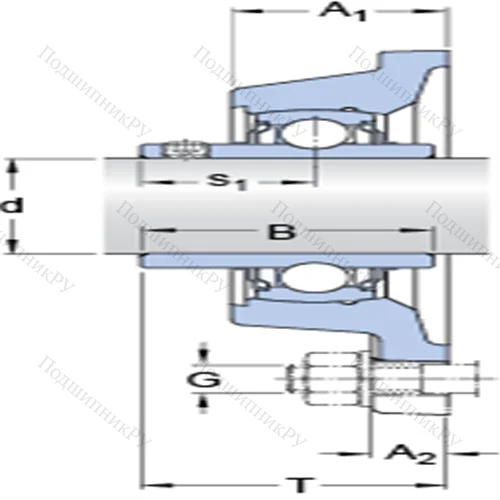 Фланцевые подшипниковые узлы типа Y с прямоугольным фланцем для высоких температур FY 2.3/16 TF/VA 228