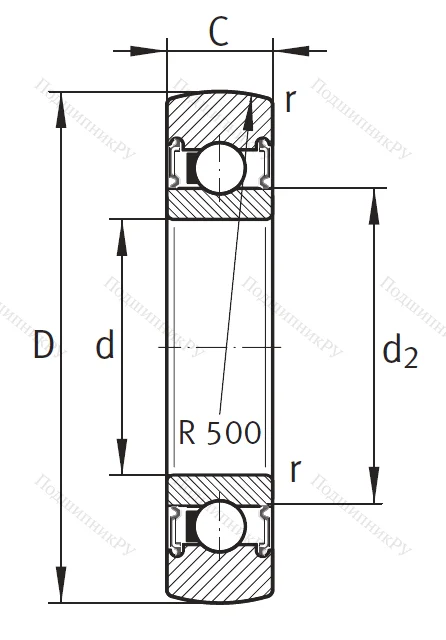 Подшипник LR 207 2RSR