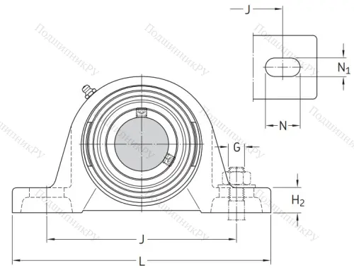 Подшипниковый корпус SY 507 M (P 207) в Иркутске
