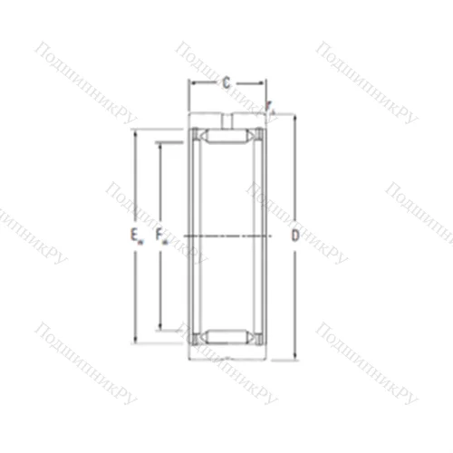 Подшипник игольчатый радиальный RNA 3115
