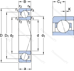Подшипник 71902 CE/HCP 4AH