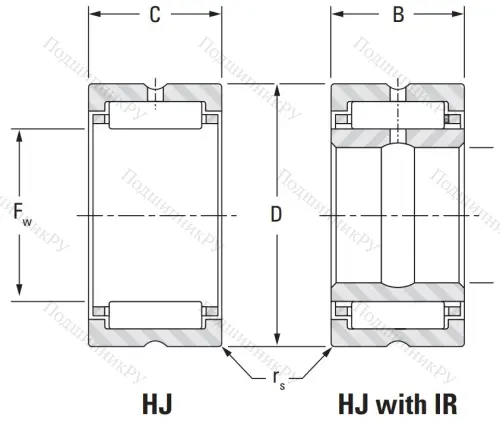 Игольчатый подшипник HJ 526828