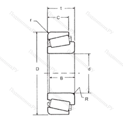 Подшипник роликовый радиально-упорный 4640/6420