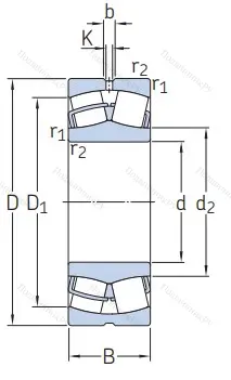 Сферический роликовый подшипник 23134 CC/W 33