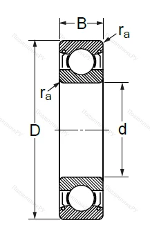 Шариковый однорядный подшипник 80318 (6318 ZZ) в Иркутске