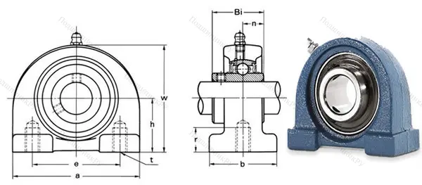 Подшипниковый узел UCPA 209