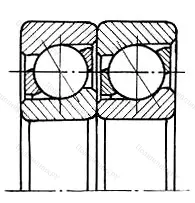 Подшипник 2X 7315BMCB размер 75x160x74