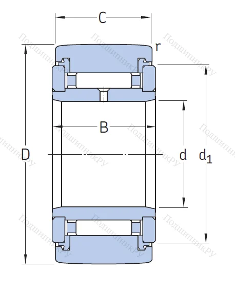 Игольчатый подшипник NATR 10 PP A