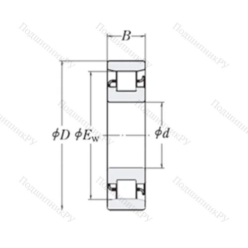 Подшипник роликовый радиальный XLRJ 7