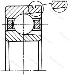 Модификация подшипника 170308Е размер 40x90x23