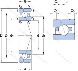 Подшипник 7014 CE/HCP 4AL 1
