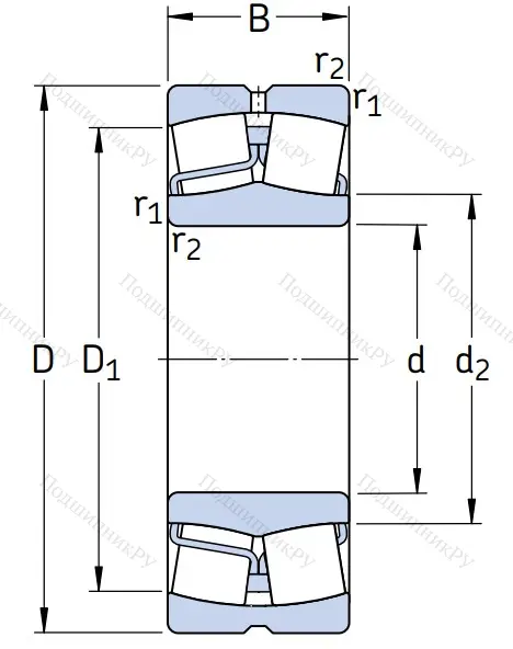 Сферический роликовый подшипник 22320 E/C 3