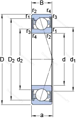 Подшипник S 71912 ACE/HCP 4A
