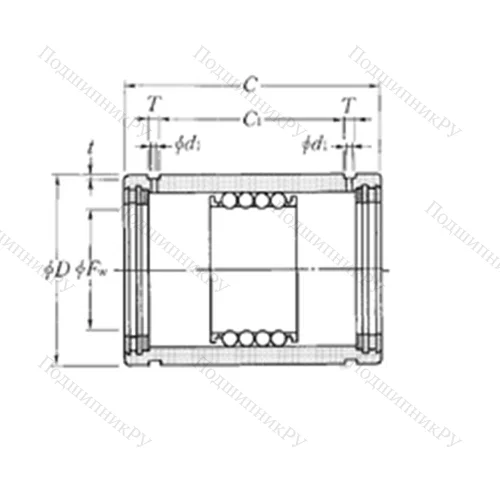 Подшипник шариковый линейный KD 101930LL